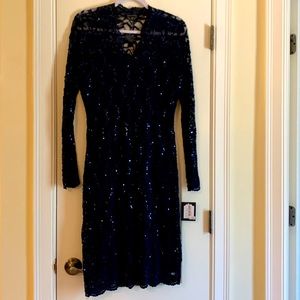 Navy blue cocktail dress Dillard